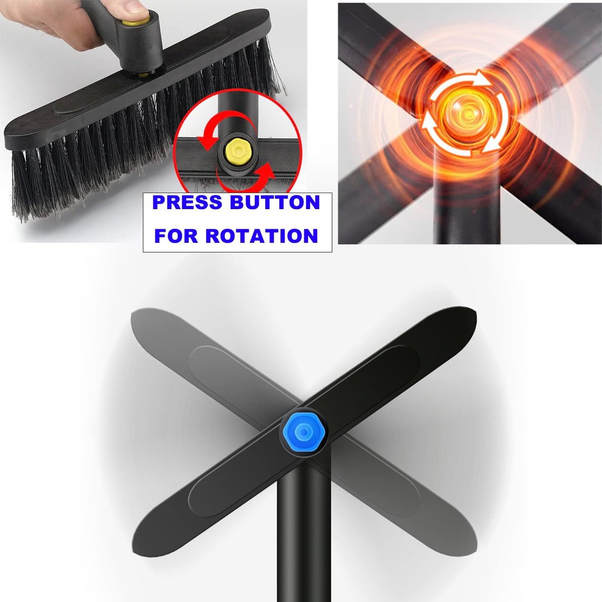Extendable ice scraper with snow brush - Extra long handle - Telescopic handle - Ice scraper - Snow brush - V1188-MS-313-0026