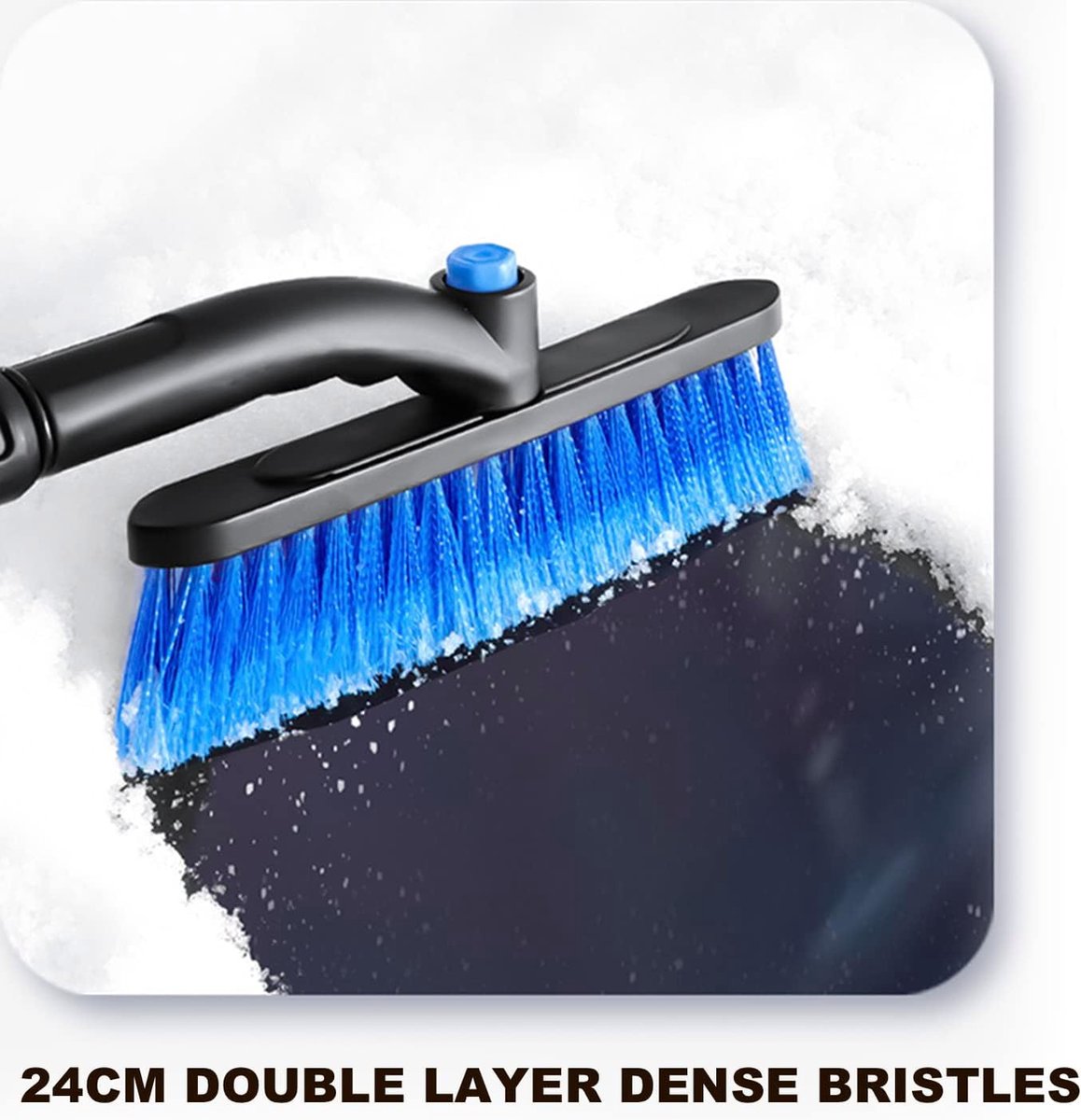 Extendable ice scraper with snow brush - Extra long handle - Telescopic handle - Ice scraper - Snow brush - V1188-MS-313-0026