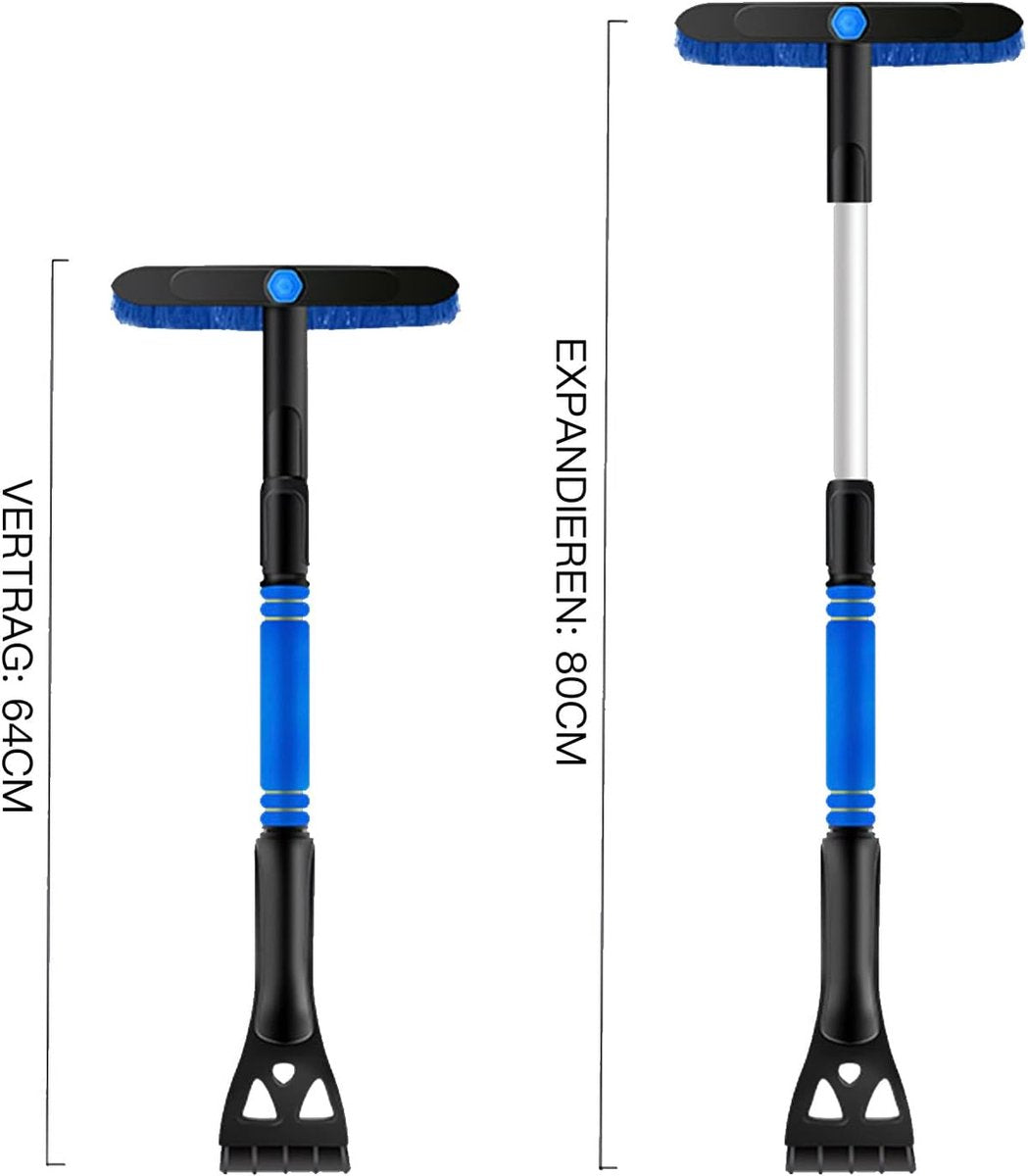 Extendable ice scraper with snow brush - Extra long handle - Telescopic handle - Ice scraper - Snow brush - V1188-MS-313-0026