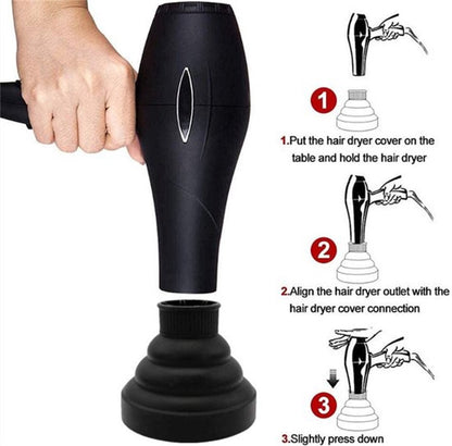 Universal Hair Dryer Diffuser Nozzle - Universal Silicone for Curls, Universal for Brushes V1188-MS-313-0030