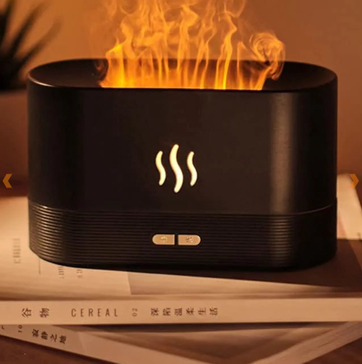 Boostiv Aroma Diffuser - Humidifier - Aromatherapy - Flame Effect - Aroma Diffuser - Nebulizer V1188-MS-313-0046