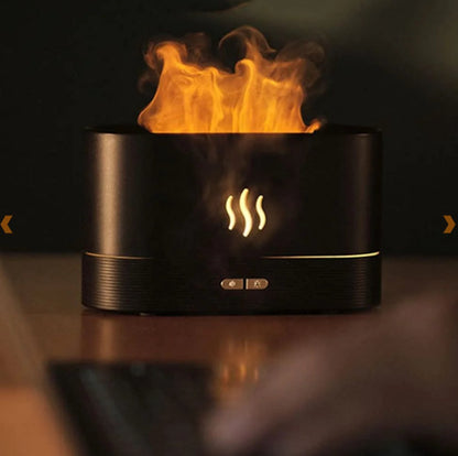 Boostiv Aroma Diffuser - Humidifier - Aromatherapy - Flame Effect - Aroma Diffuser - Nebulizer V1188-MS-313-0046