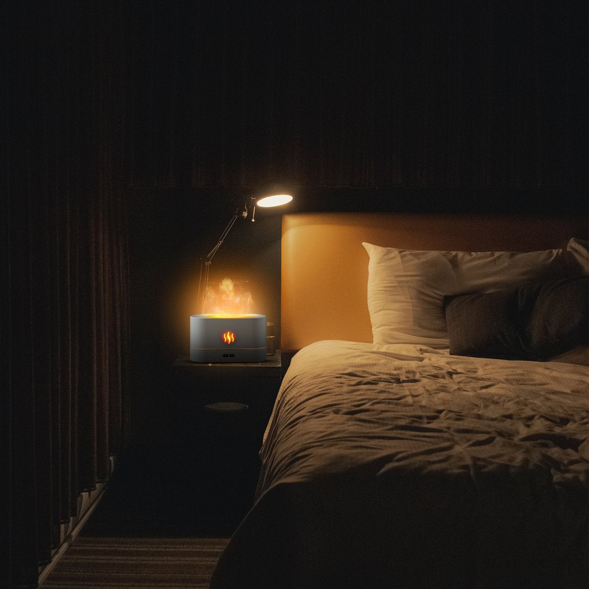 Boostiv Aroma Diffuser - Humidifier - Aromatherapy - Flame Effect - Aroma Diffuser V1188-MS-313-0047