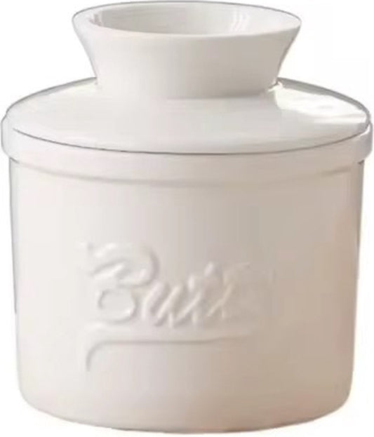 Wit Butter Dish - Butter Dish - Water-Cooled Butter Dish with Water Line - Ceramic Butter Dome for Spreading V1188-MS-313-0053