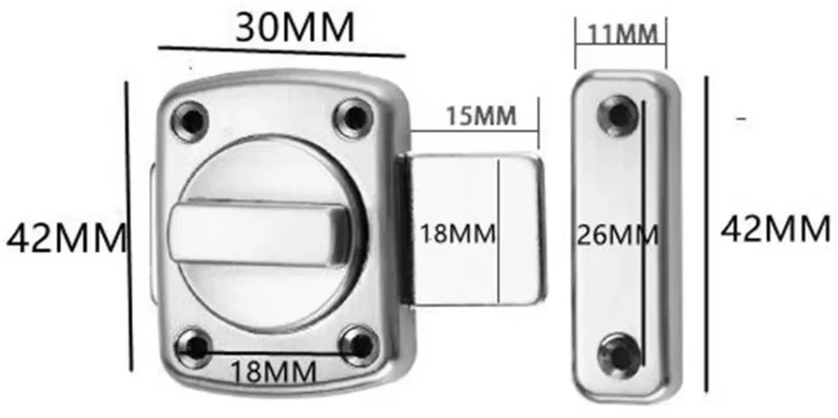 Premium door lock - door lock - security lock - burglar protection V1188-MS-313-0058