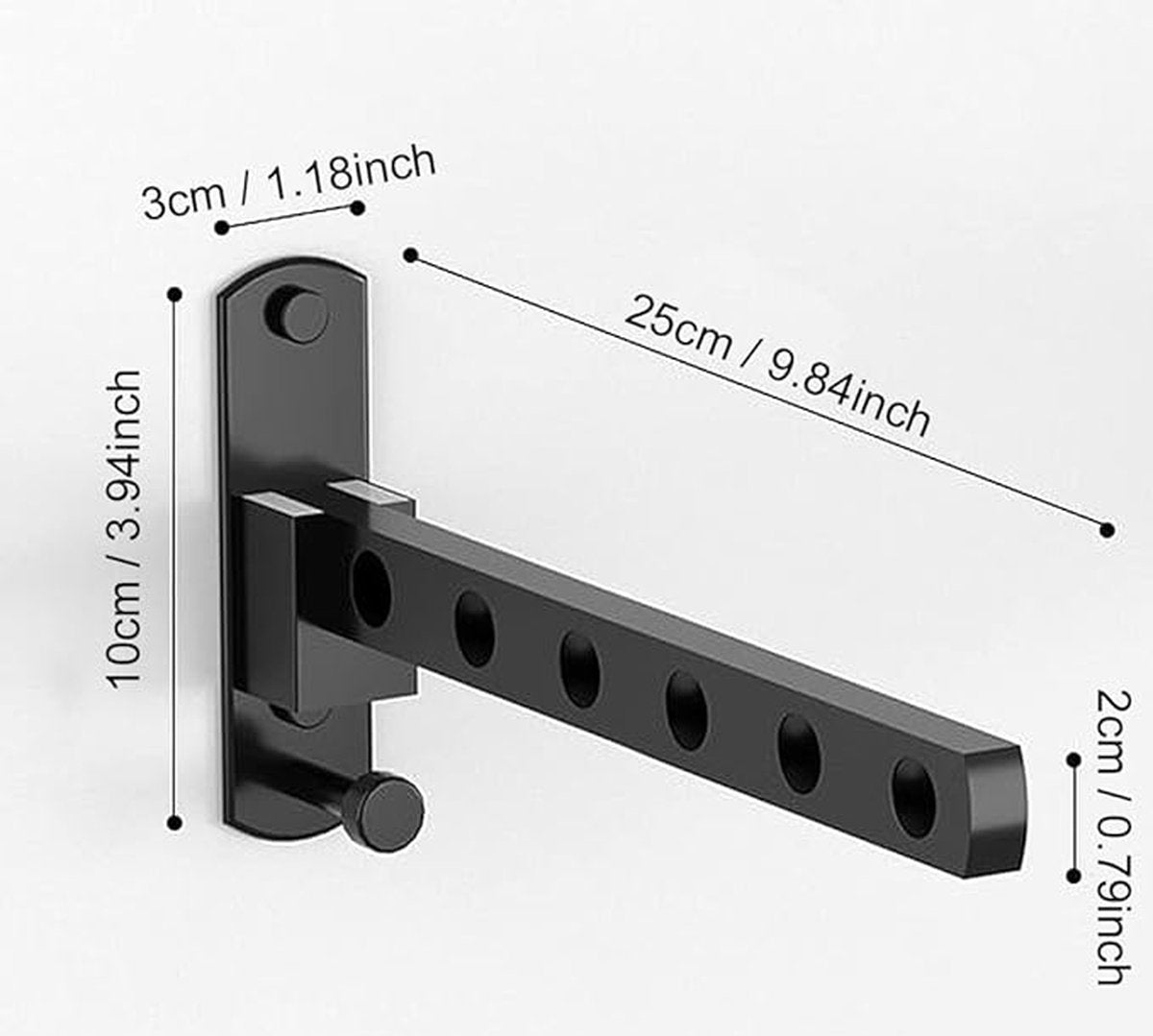 Wall-mounted clothesline - Wasrek - Clothesline - Wall-mounted clothesline - Foldable wall-mounted V1188-MS-313-0059