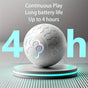 Interactive Dog Toy - Self-Rolling Dog Ball - Durable Automatic Dog Ball, Light Grey - 5.6 cm V1188-MS-313-0062