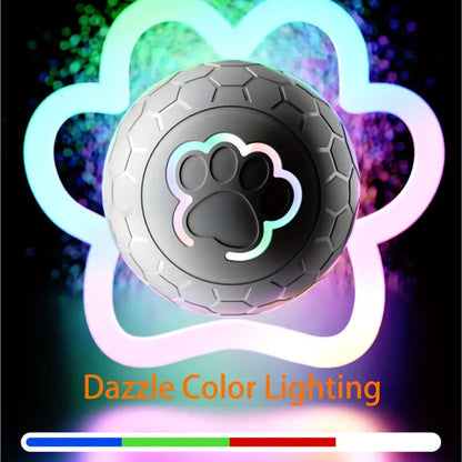 Interactive Dog Toy - Self-Rolling Dog Ball - Durable Automatic Dog Ball, Light Grey - 5.6 cm V1188-MS-313-0062