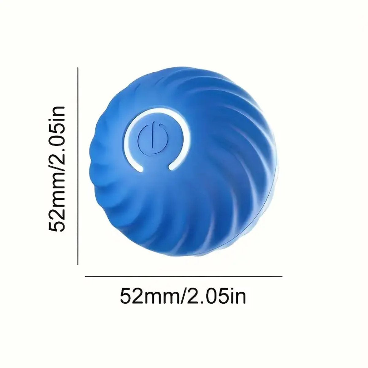 Interactive Dog Toy - Self-Rolling Dog Ball - Durable Orange Automatic Ball - 5 cm V1188-MS-313-0063