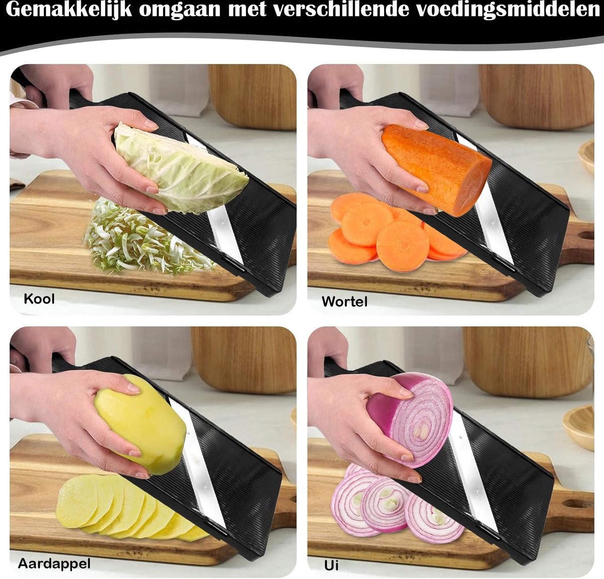 RIVV Japanese Mandoline - Vegetable Slicer - Kitchen Slicer - Manual - Mandolines V1188-MS-313-0068