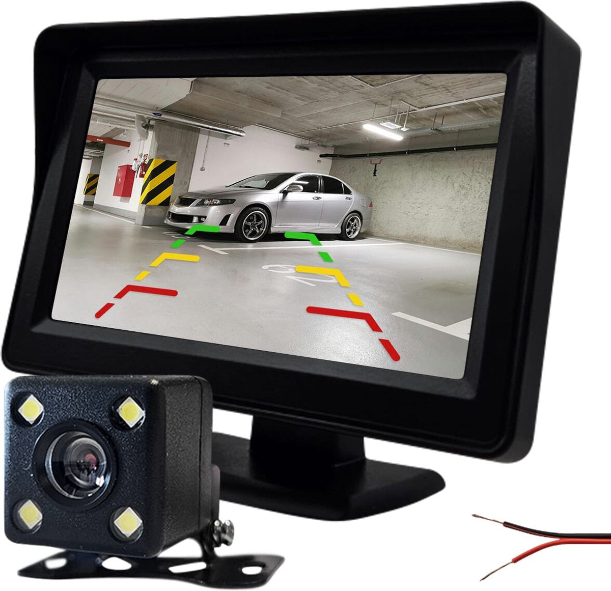 Procar ARC1 HD Parking Backup Camera + 4.3-inch TFT LCD Monitor - Black V1188-MS-313-0071