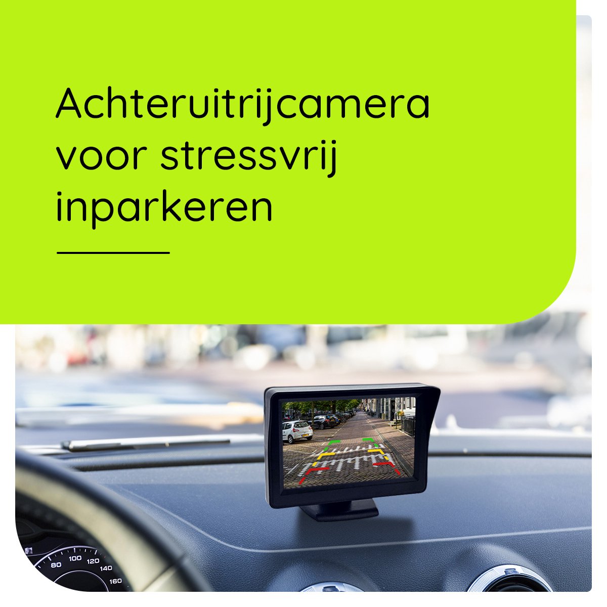 Procar ARC1 HD Parking Backup Camera + 4.3-inch TFT LCD Monitor - Black V1188-MS-313-0071