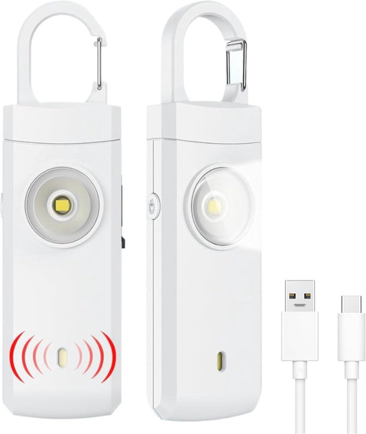 Personal Alarm - Powerful 130dB Sound and Flashing Light - Personal Security Alarm - Self-Defense Keychain - V1188-MS-313-0074