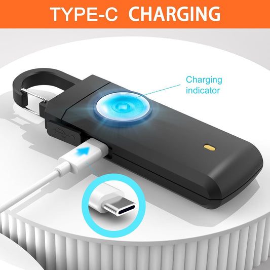 Personal Alarm - Powerful 130dB Sound and Flashing Light - Personal Security Alarm - Self-Defense Keychain - V1188-MS-313-0075