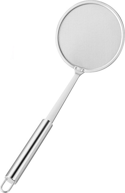 Set of 2 hanging skimmers with handle, Kitchen Tools, silver, 32 cm, stainless steel V1188-MS-313-0076