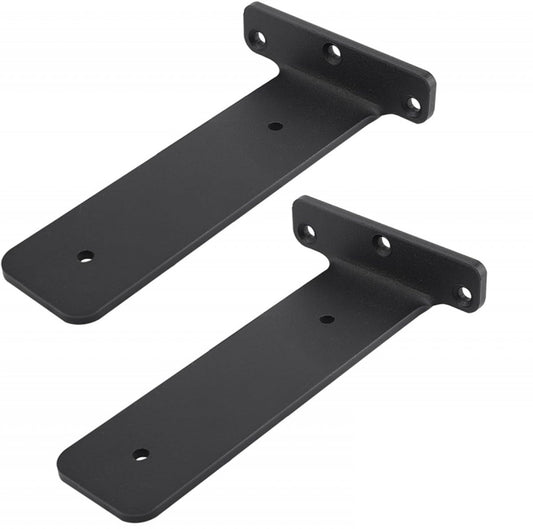 2 pieces - Support frame - Wall bracket - Metal shelf brackets - Floating shelf bracket - Stainless steel V1188-MS-313-0081