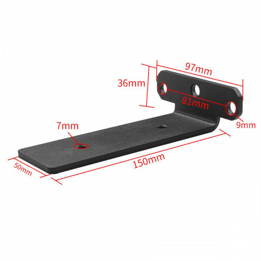 2 pieces - Support frame - Wall bracket - Metal shelf brackets - Floating shelf bracket - Stainless steel V1188-MS-313-0081