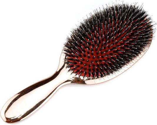 Rose Gold Extension Brush | Boar Bristle/Pig Bristle Hairbrush | Hairbrush | Tangle-Free | Anti-Tangle V1188-MS-313-0084