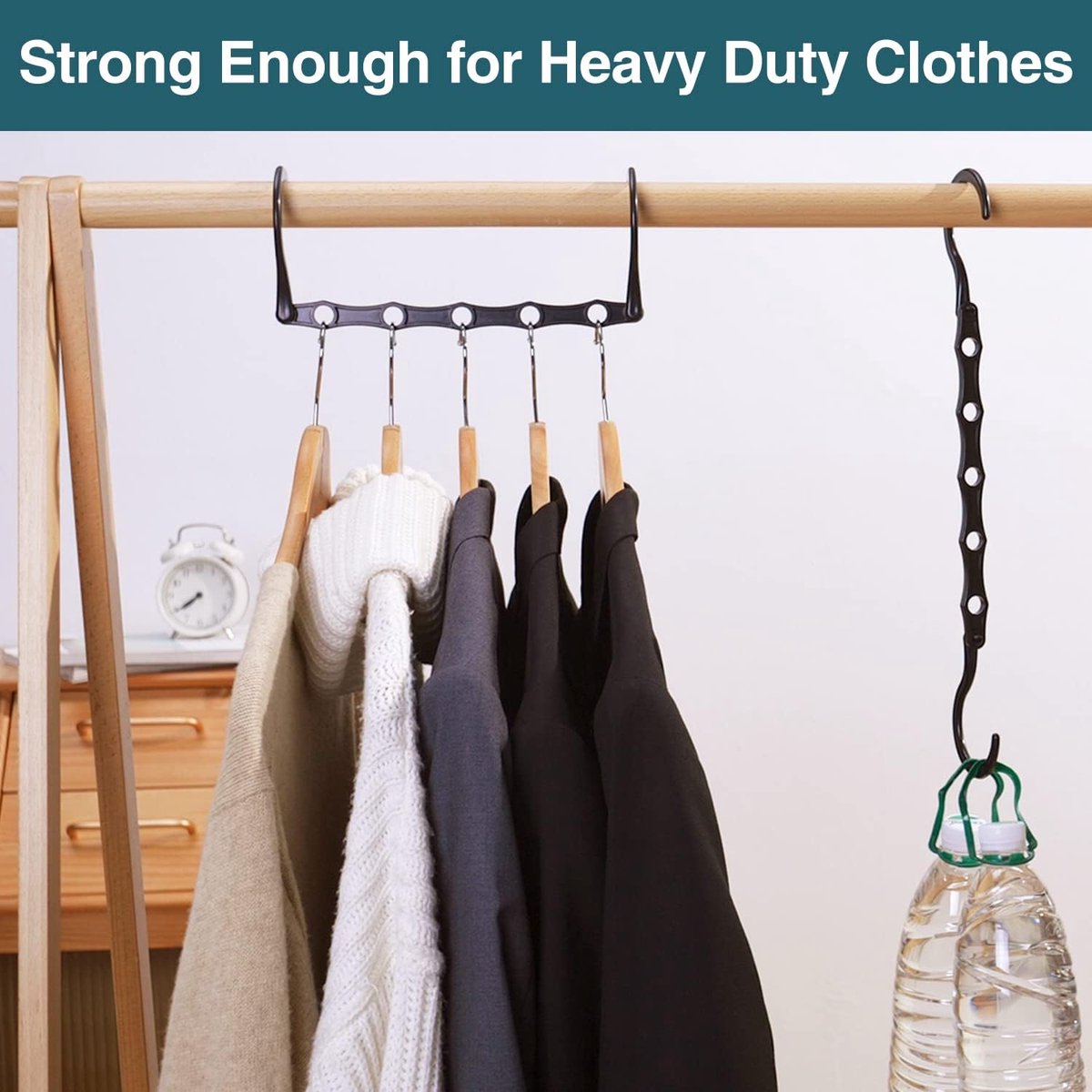 Magic Pendants 6-Piece Set - Space-Saving Hangers - Space-Saving Pendant Organizer for Closet - Multi-Pendant V1188-MS-313-0085