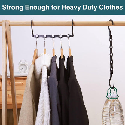 Magic Pendants 6-Piece Set - Space-Saving Hangers - Space-Saving Pendant Organizer for Closet - Multi-Pendant V1188-MS-313-0085