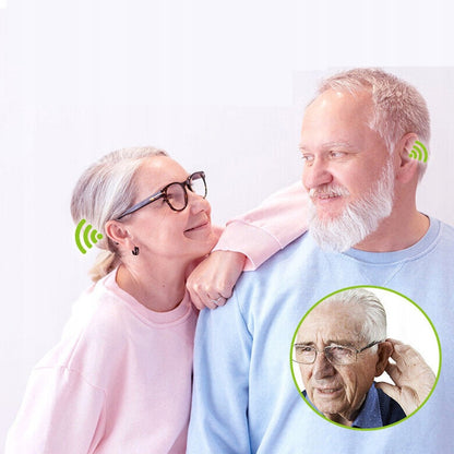 Digital hearing aid - Behind-the-ear sound collector - Rechargeable - Sound amplification - Intelligent noise V1188-MS-313-0090