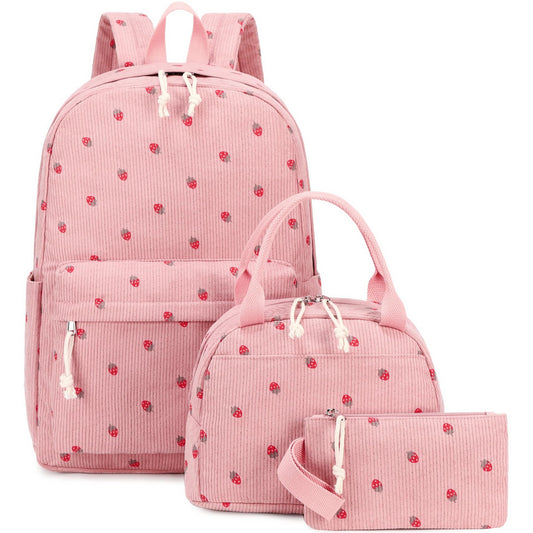 3 PCS Women's Backpack - Backpacks - Girl's Backpack - School Backpack for Teenage Girls - School Bag - V1188-MS-313-0107