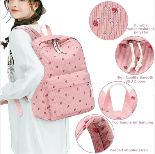 3 PCS Women's Backpack - Backpacks - Girl's Backpack - School Backpack for Teenage Girls - School Bag - V1188-MS-313-0107