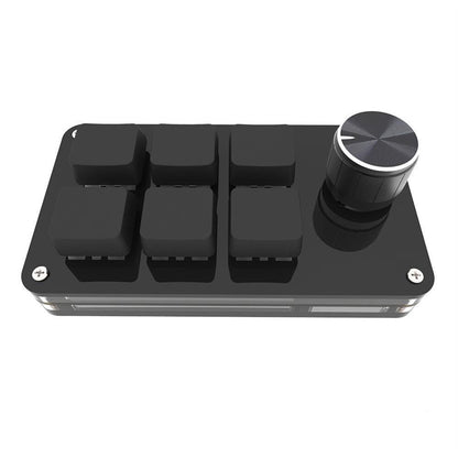 Mini 6-button keyboard, programmable keys, customizable shortcuts, mechanical USB keyboard V1188-MS-313-0109
