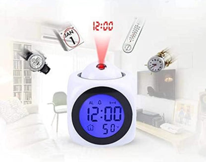 Clock radio with projection - Digital clock radio - Digital clock radio - Wit V1188-MS-313-0112