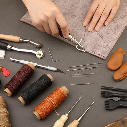 ShopEighty8 - Leather - Leather Processing - Leatherworking Tools - Professional Leather Craft Tool Set - V1188-MS-313-0114