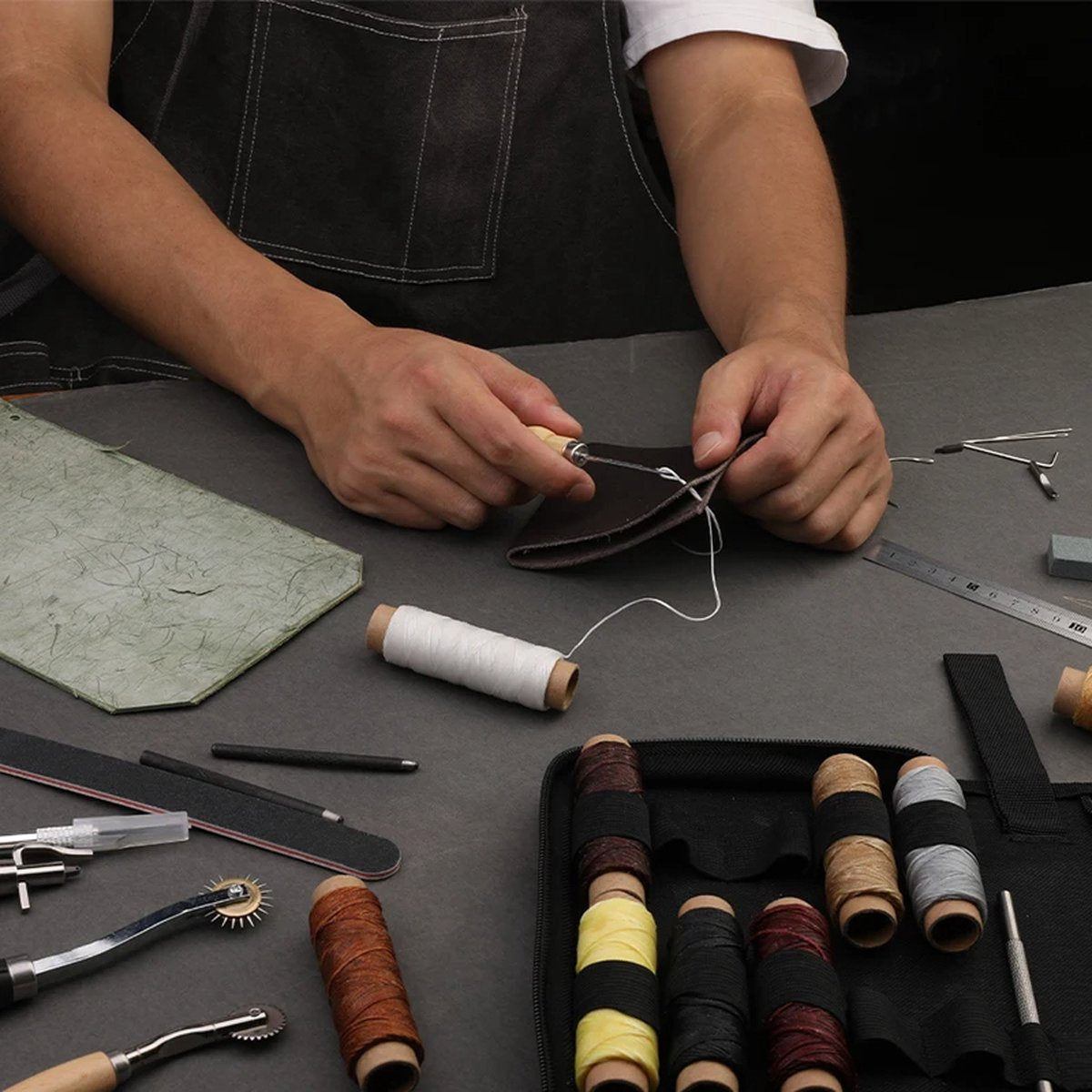 ShopEighty8 - Leather - Leather Processing - Leatherworking Tools - Professional Leather Craft Tool Set - V1188-MS-313-0114