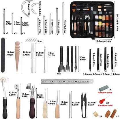 ShopEighty8 - Leather - Leather Processing - Leatherworking Tools - Professional Leather Craft Tool Set - V1188-MS-313-0114