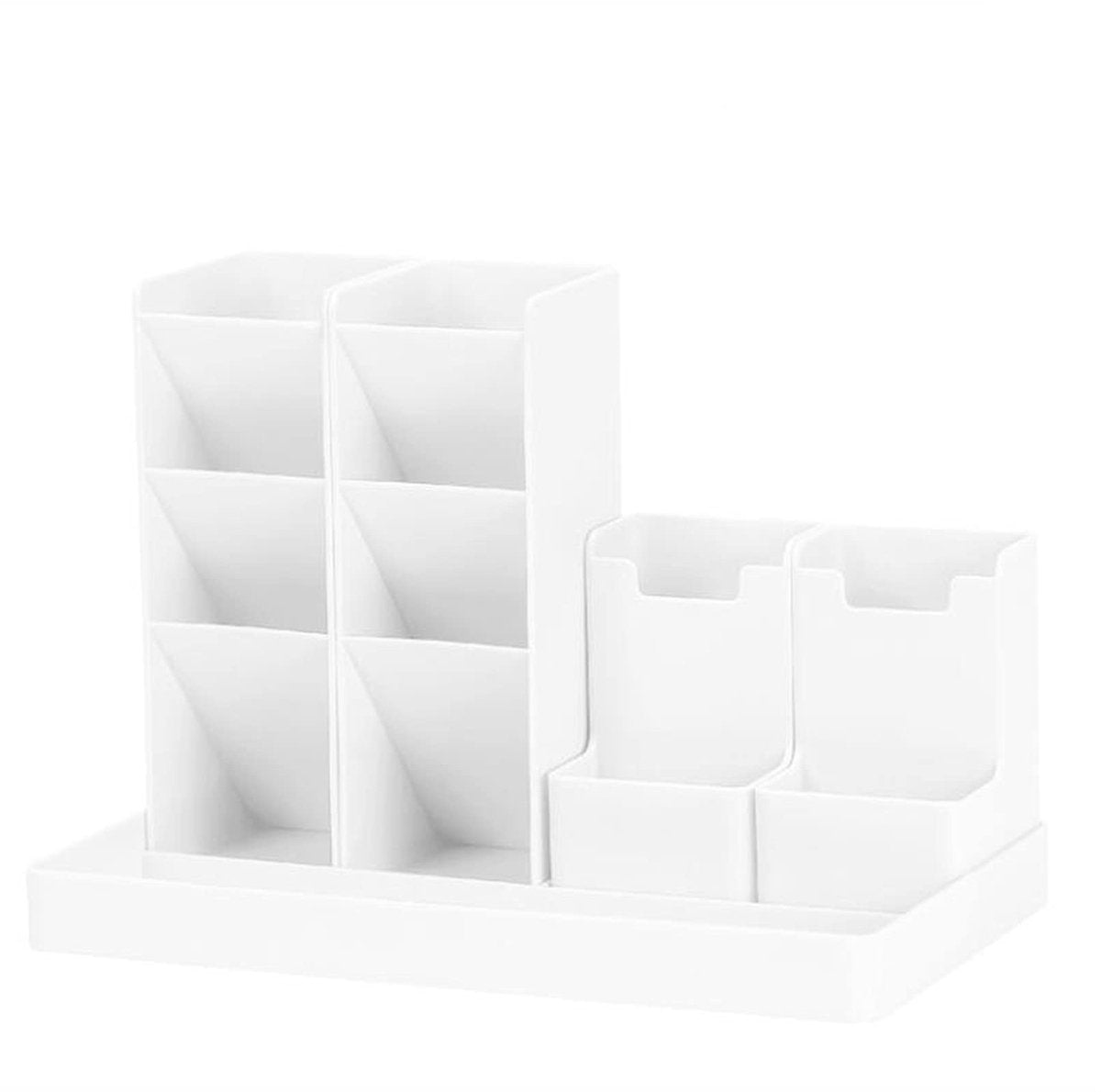 13-Compartment Pencil Holder - Desk Organizer - Pencil Holder - Office Accessories -White V1188-MS-313-0121