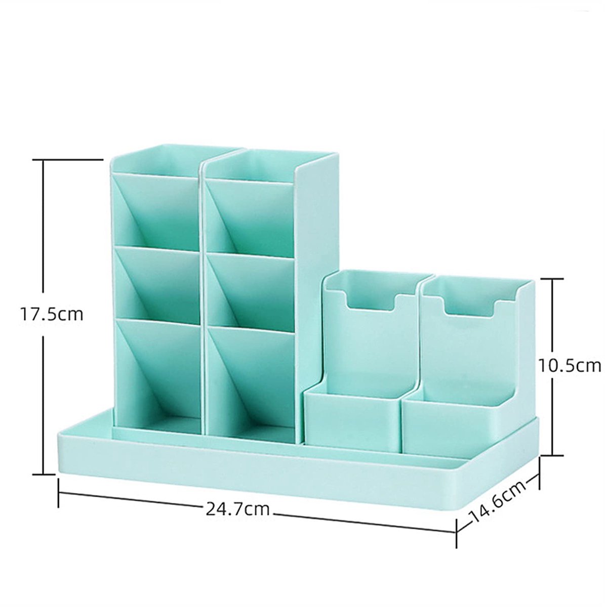 13-Compartment Pencil Holder - Desk Organizer - Pencil Holder - Office Accessories -White V1188-MS-313-0121