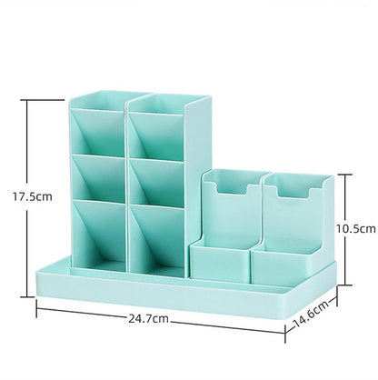 13-Compartment Pencil Holder - Desk Organizer - Pencil Holder - Office Accessories -White V1188-MS-313-0121