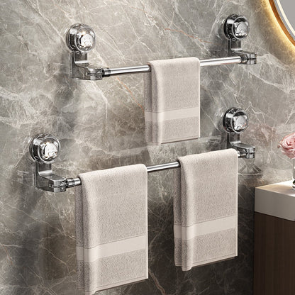 Extendable towel rail 30-60 cm - Bathroom towel rack - Suction cup towel rack without end caps - For V1188-MS-313-0122