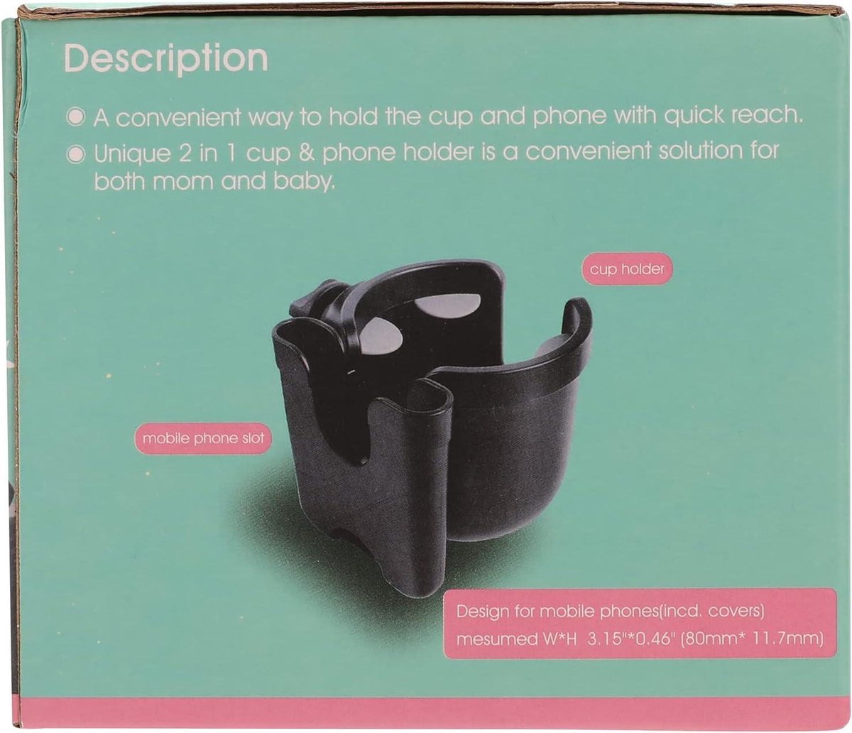 Stroller cup holder, universal stroller/pram cup holder, baby stroller organizer, drink and coffee cup holder V1188-MS-313-0130