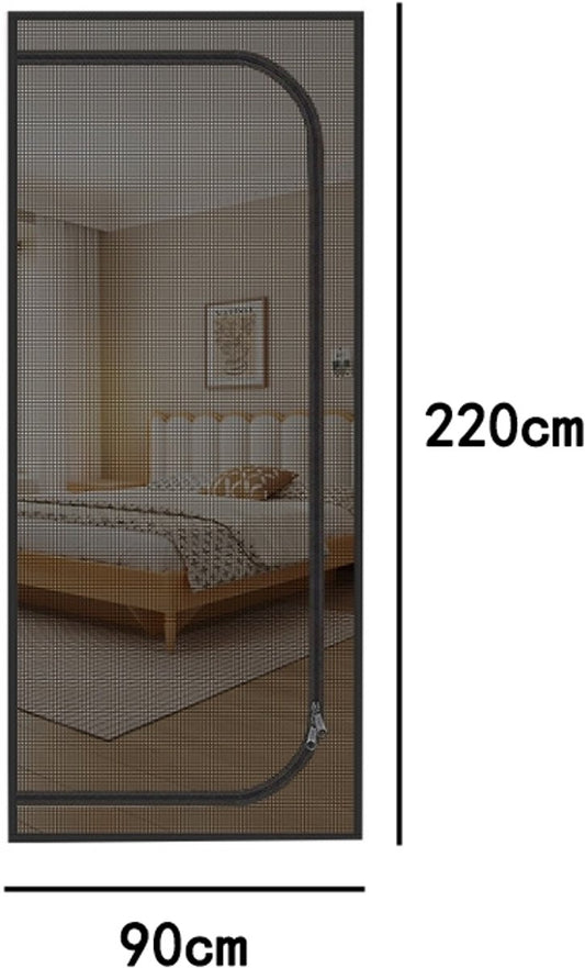 Reinforced cat screen door, flexible screen door with zipper, anti-theft door, mosquito net, thickened V1188-MS-313-0131