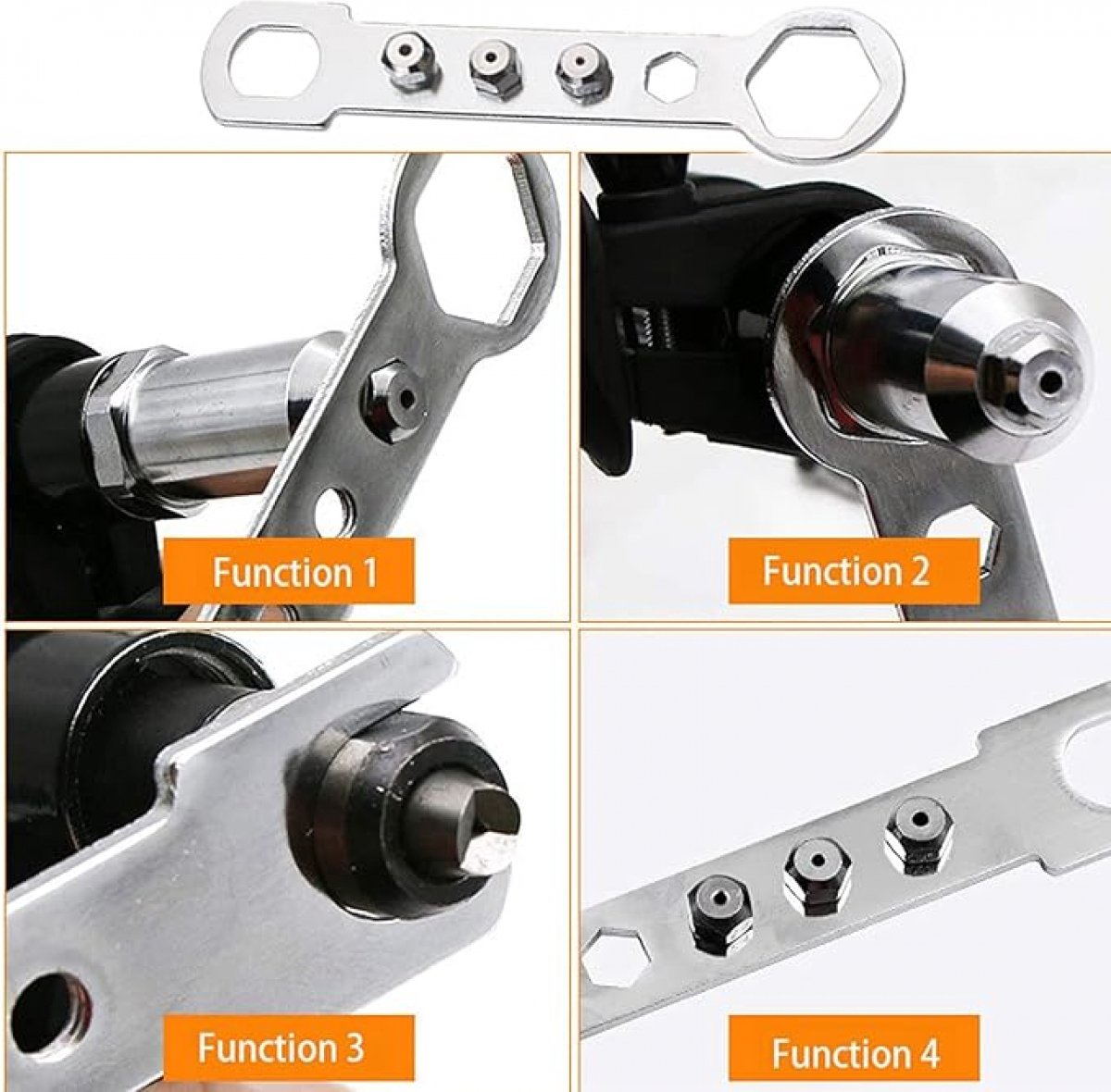 Pop rivet pliers - Cordless drill - Blind rivet pliers - for cordless drill - Pop rivet pliers set - Rivet V1188-MS-313-0132