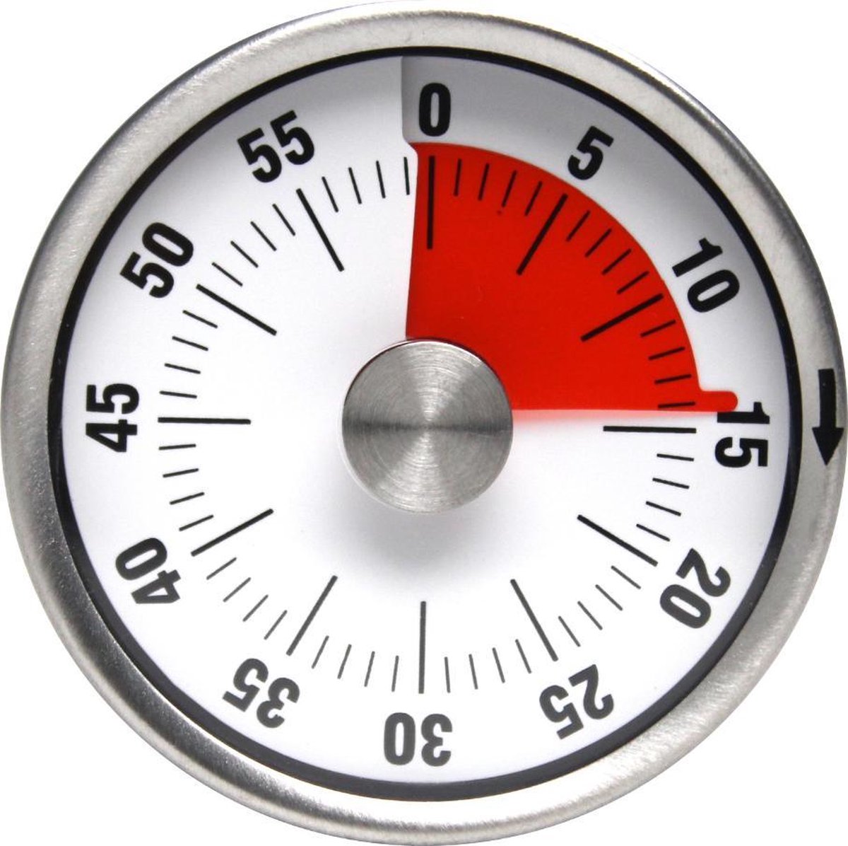 FLOKOO Leather and Metal Clock V1188-MS-313-0135