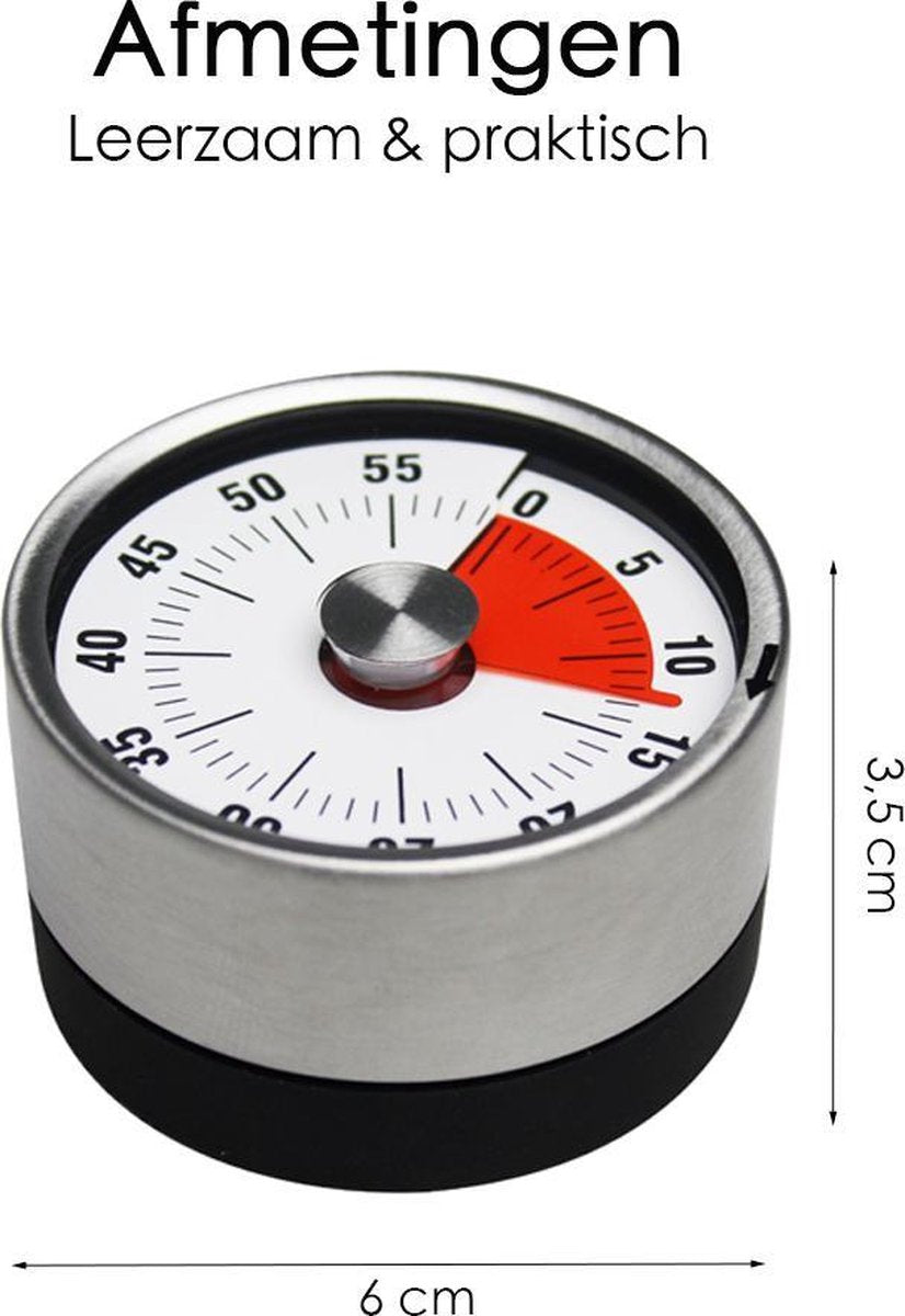 FLOKOO Leather and Metal Clock V1188-MS-313-0135