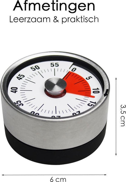 FLOKOO Leather and Metal Clock V1188-MS-313-0135