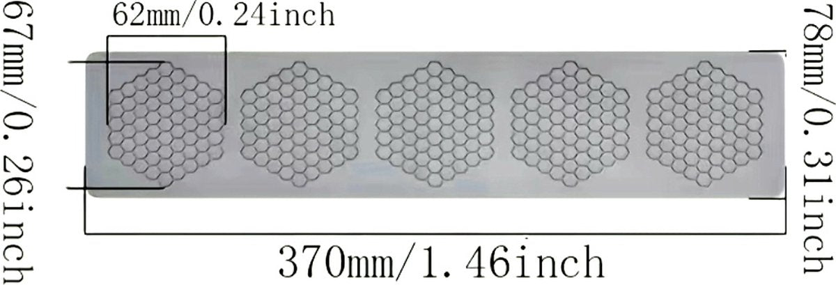 Honeycomb silicone mold / tile mold V1188-MS-313-0139