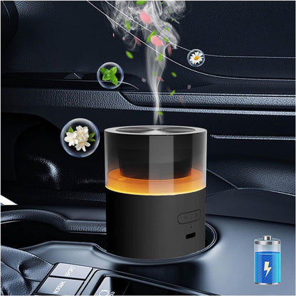 Car essential oil diffuser with automatic on/off function, portable humidifier with memory function, battery V1188-MS-313-0153