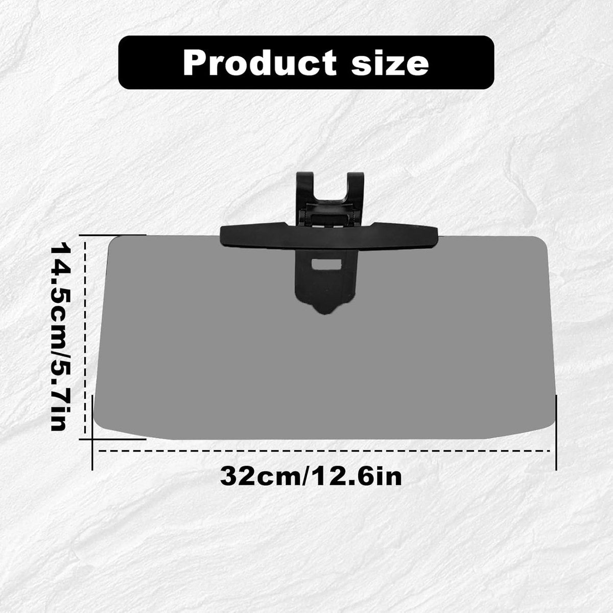 Car Sunshade - Universal - Polarized Anti-Glare - Sun Visor Extension - Powerful Light Blocking - Anti-Glare V1188-MS-313-0154