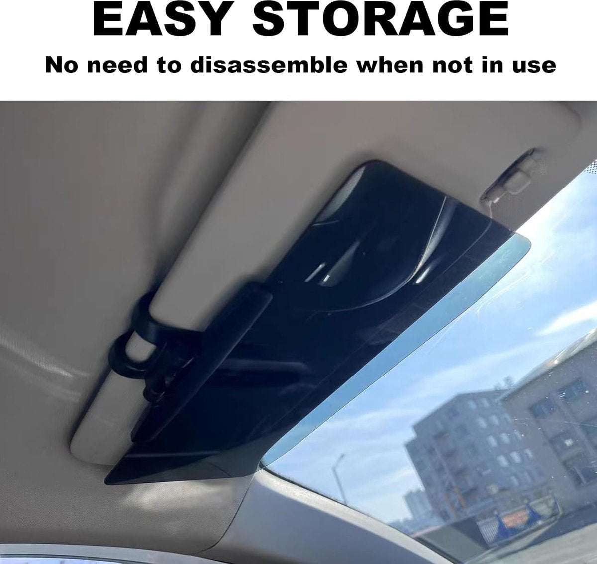 Car Sunshade - Universal - Polarized Anti-Glare - Sun Visor Extension - Powerful Light Blocking - Anti-Glare V1188-MS-313-0154