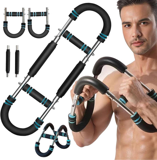 Arm Trainer - U-Shaped Twister - Adjustable Chest Enlarger with 3 Resistance Levels - Detachable Fitness V1188-MS-313-0165