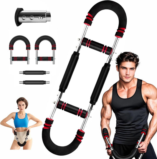 Arm Trainer - U-Shaped Twister - Adjustable Chest Enlarger with 3 Resistance Levels - Detachable Fitness V1188-MS-313-0166