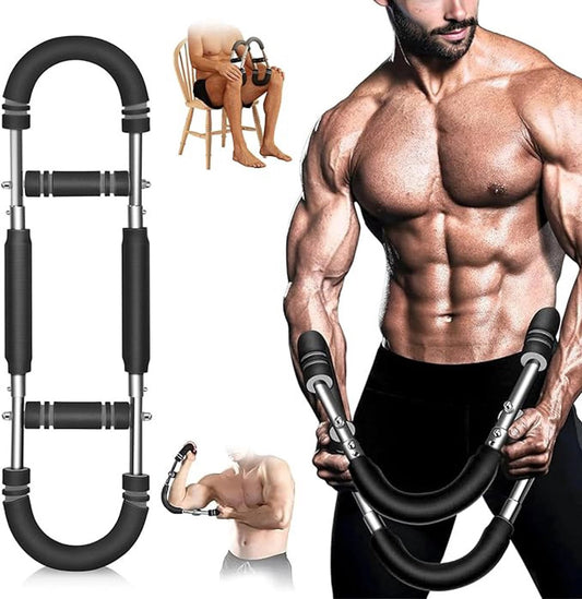 Arm Trainer - U-Shaped Twister - Adjustable Chest Enlarger with 3 Resistance Levels - Detachable Fitness V1188-MS-313-0167