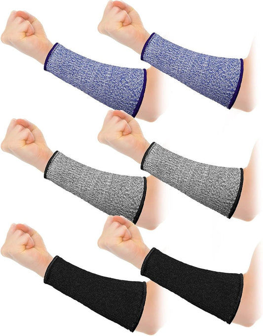 3 pairs of arm protectors for thin skin and bruises, cut-resistant forearm sleeves, level 5 burn protection V1188-MS-313-0171
